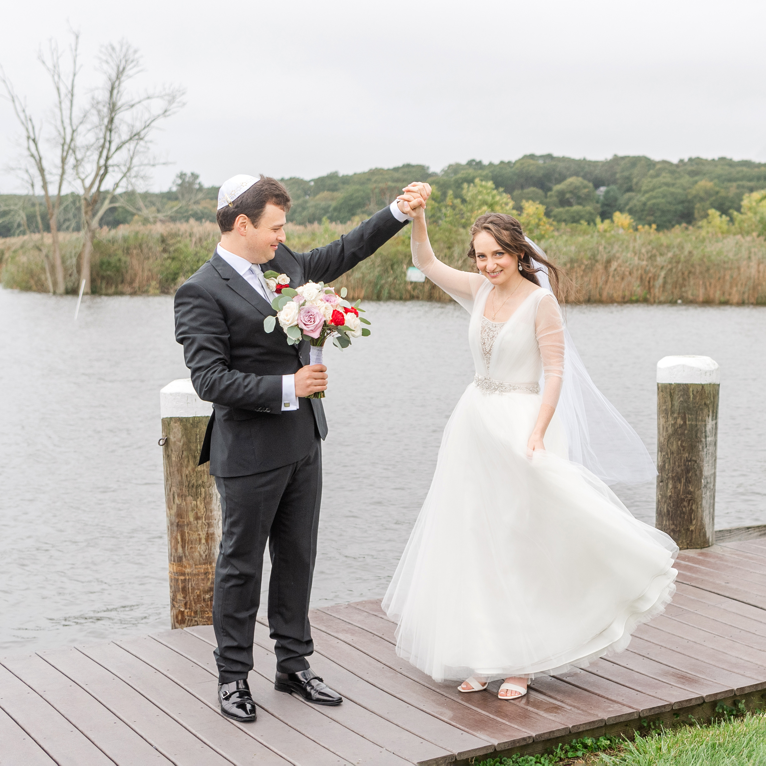 Wedding at Essex Yacht Club: Eva and David are married 